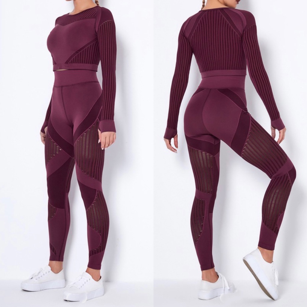 Maroon 2pc Active Set